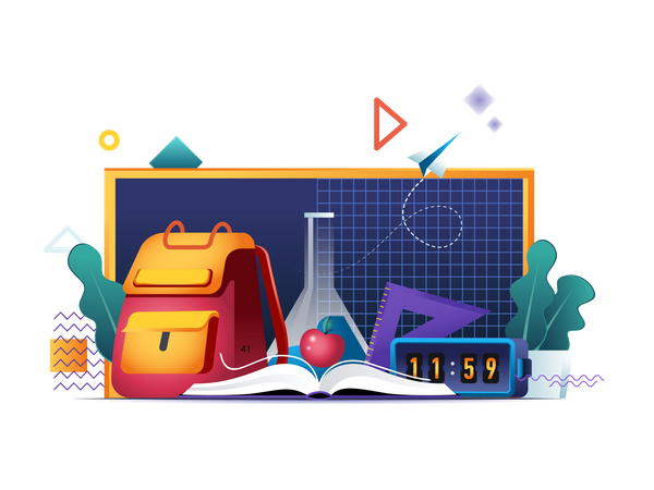 Back to school  Illustration
