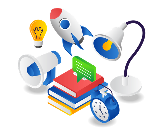 Back to school startup  Illustration