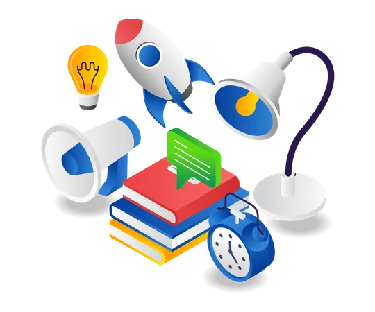 Back to school startup  Illustration