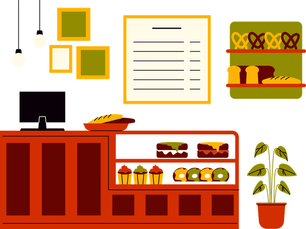 Bäckerei  Illustration