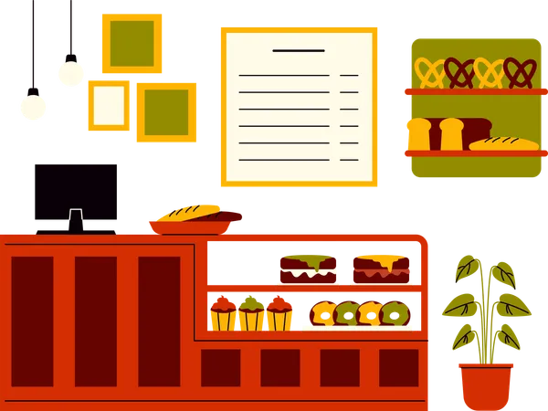 Bäckerei  Illustration