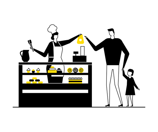 Bäckerei  Illustration