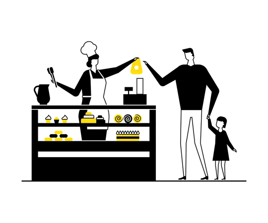 Bäckerei  Illustration