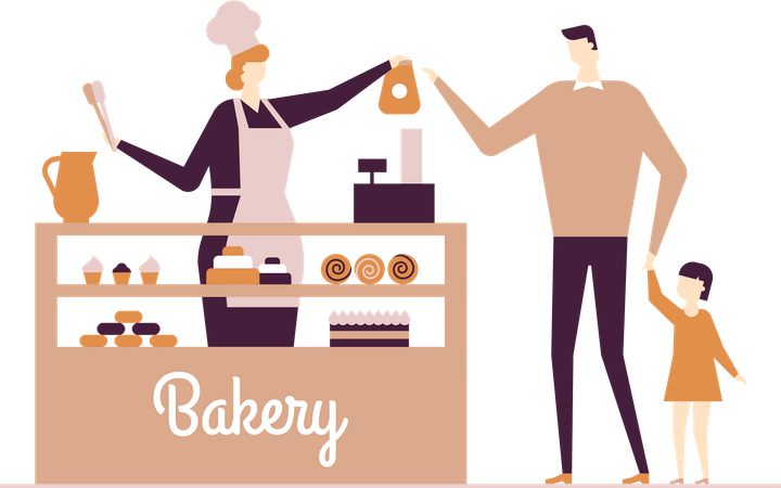 Bäckerei  Illustration