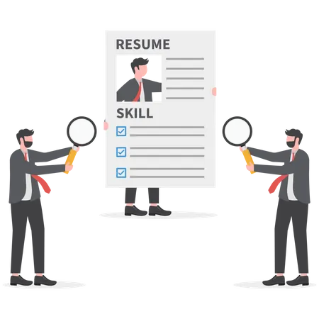 Background check for employment  Illustration