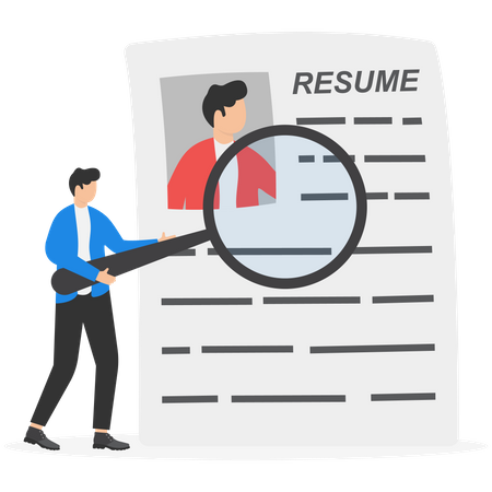 Background check for employment  Illustration