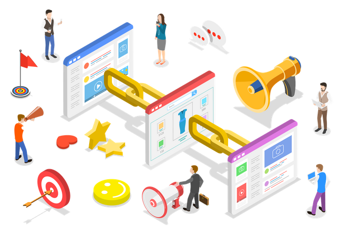 Backlink strategy  Illustration