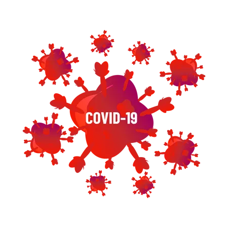 Bacterias coronavirus  Ilustración