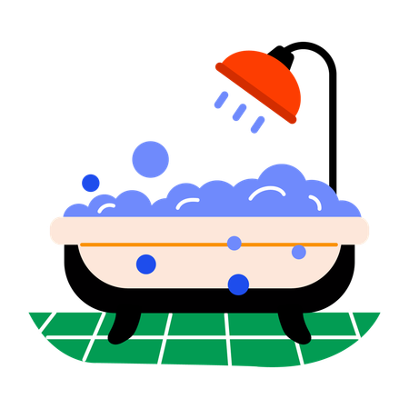 Badewanne  Illustration