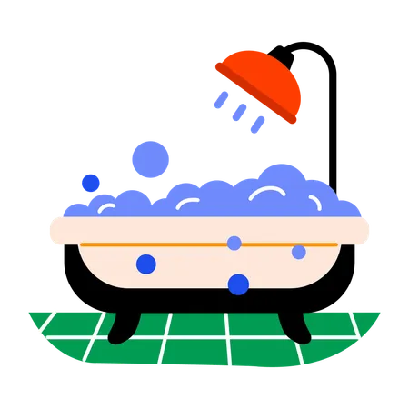 Badewanne  Illustration