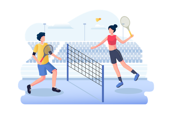 Badminton Illustration