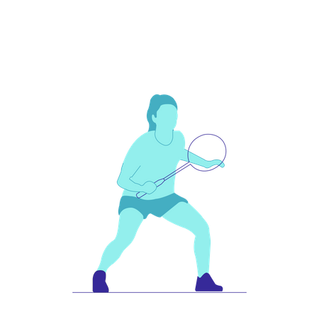 Badminton Illustration