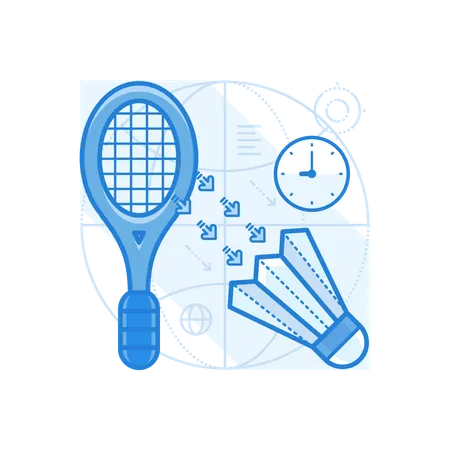 Badminton  Illustration