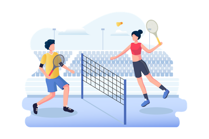 Badminton  Illustration