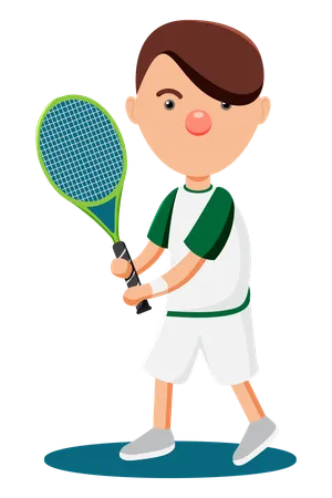 Badminton player  Illustration