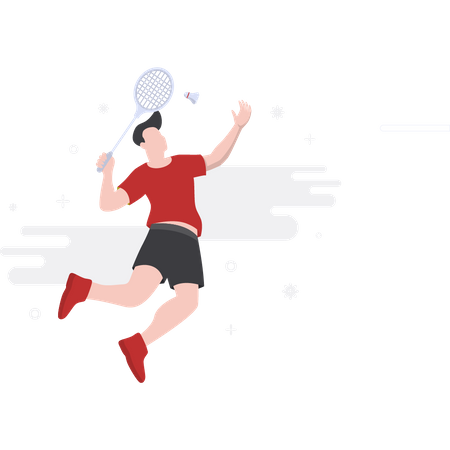 Badminton player  Illustration