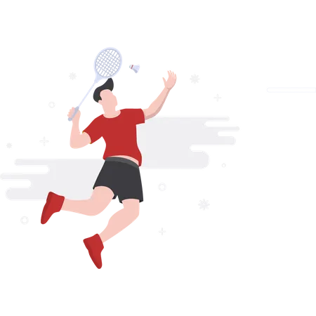 Badminton player  Illustration