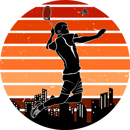 Badminton Tournament  Illustration