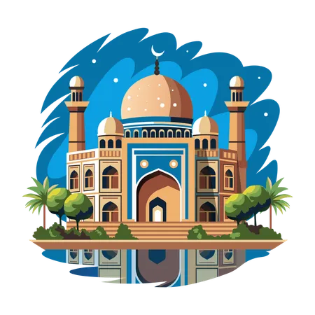 Badshahi Mosque  Illustration