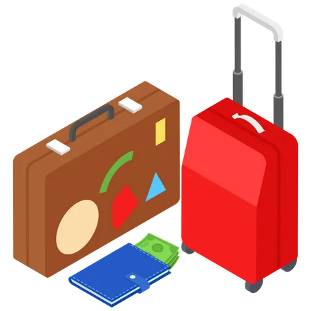 Bagages de voyage  Illustration