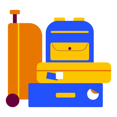 Bagages de voyage  Illustration