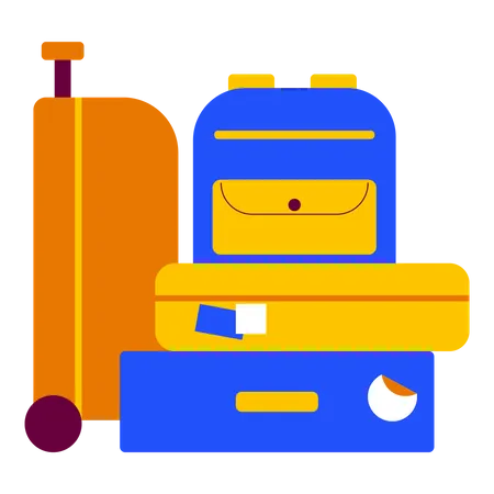 Bagages de voyage  Illustration