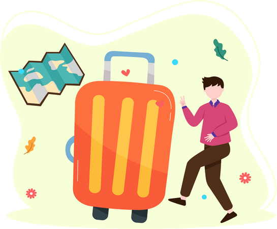 Bagages de voyage  Illustration