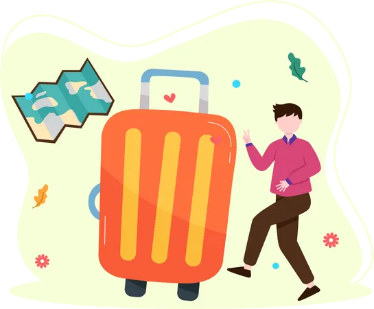 Bagages de voyage  Illustration