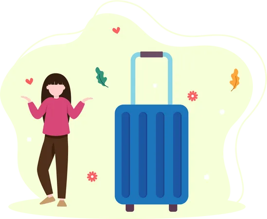 Bagages de voyage  Illustration