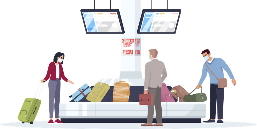 Baggage carousel  Illustration