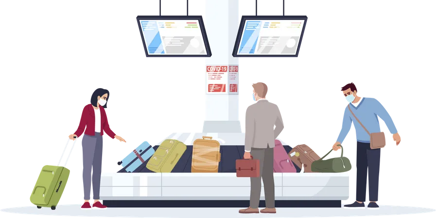 Baggage carousel  Illustration