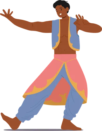 Bailarín indio  Ilustración