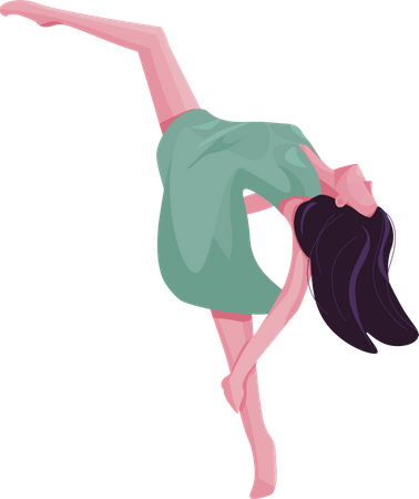 Bailarina contemporánea  Ilustración