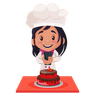 cake maker illustration