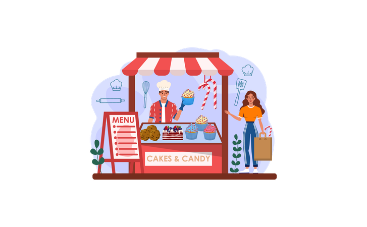 Bakery house  Illustration