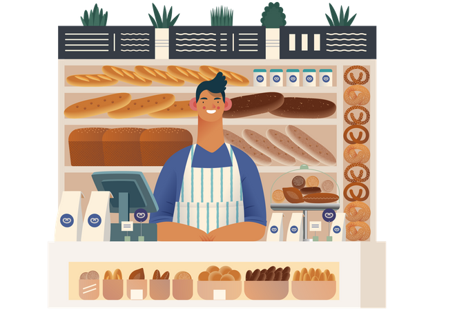Bakery Shop Illustration