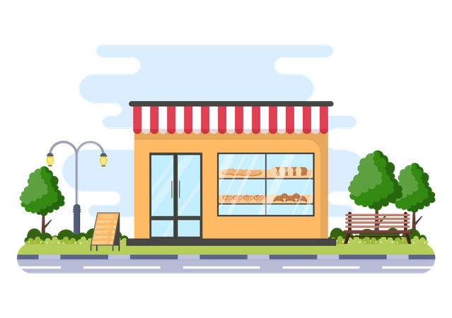 Bakery Shop  Illustration