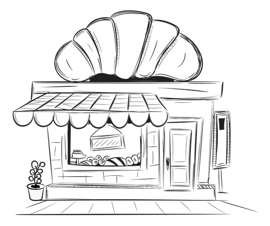 Bakery Shop Illustration