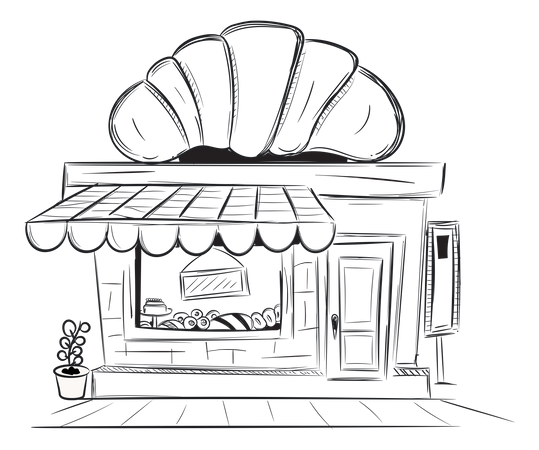 Bakery Shop  Illustration