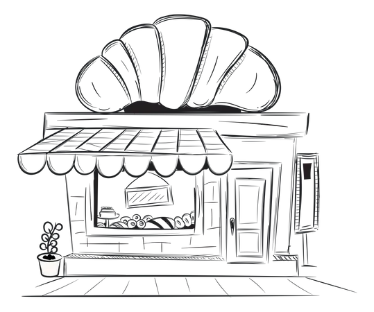 Bakery Shop  Illustration