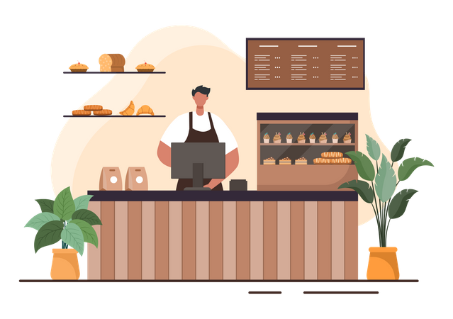 Bakery Shop  Illustration