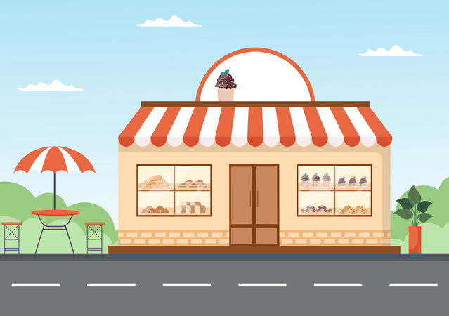 Bakery Shop  Illustration