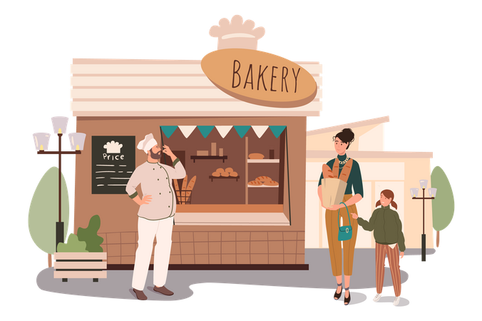Bakery Shop  Illustration