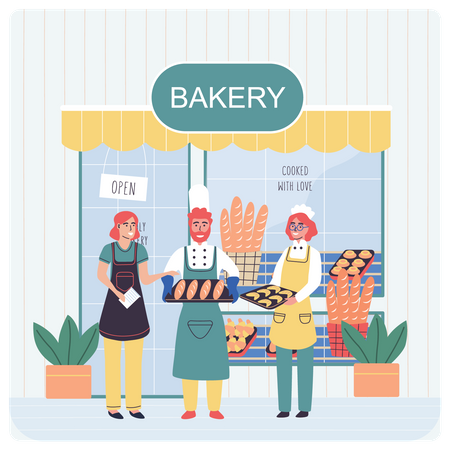 Bakery Shop  Illustration
