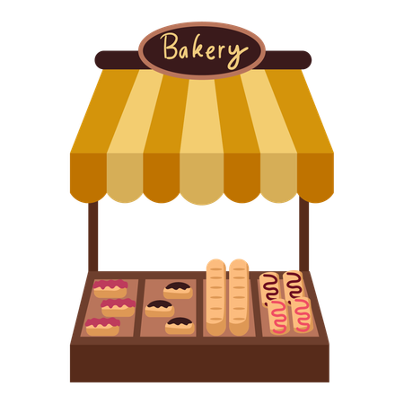 Bakery Stand  Illustration