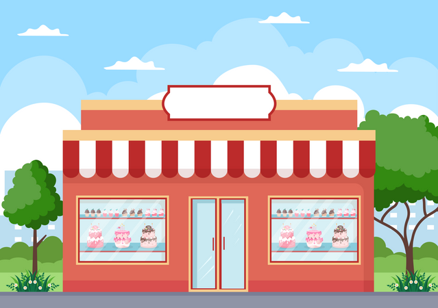 Bakery Store Illustration