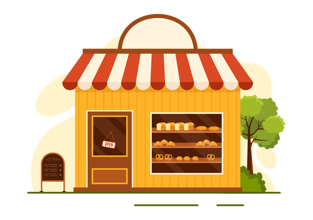 Bakery Store  Illustration