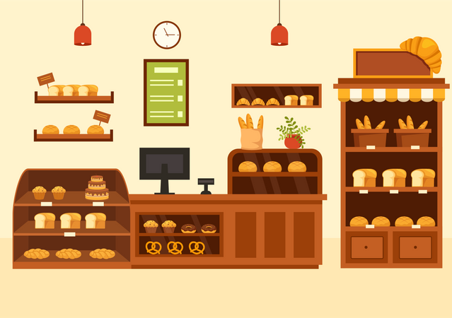 Bakery Store  Illustration