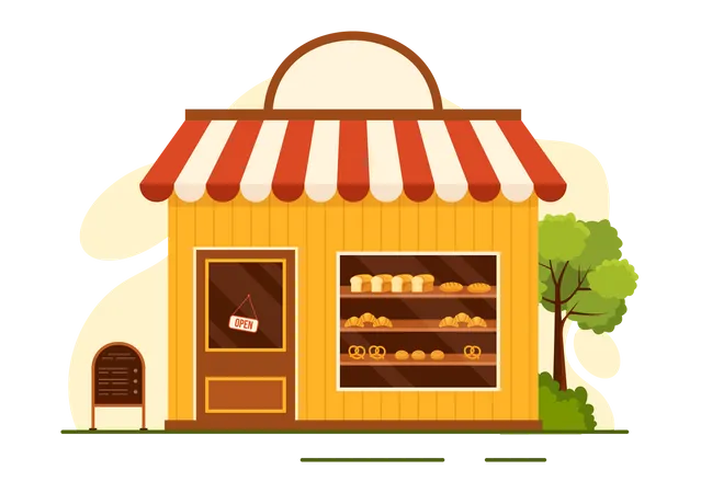 Bakery Store  Illustration