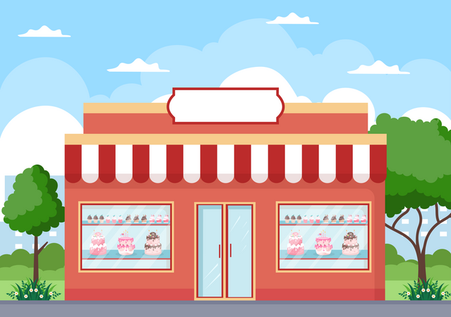 Bakery Store  Illustration